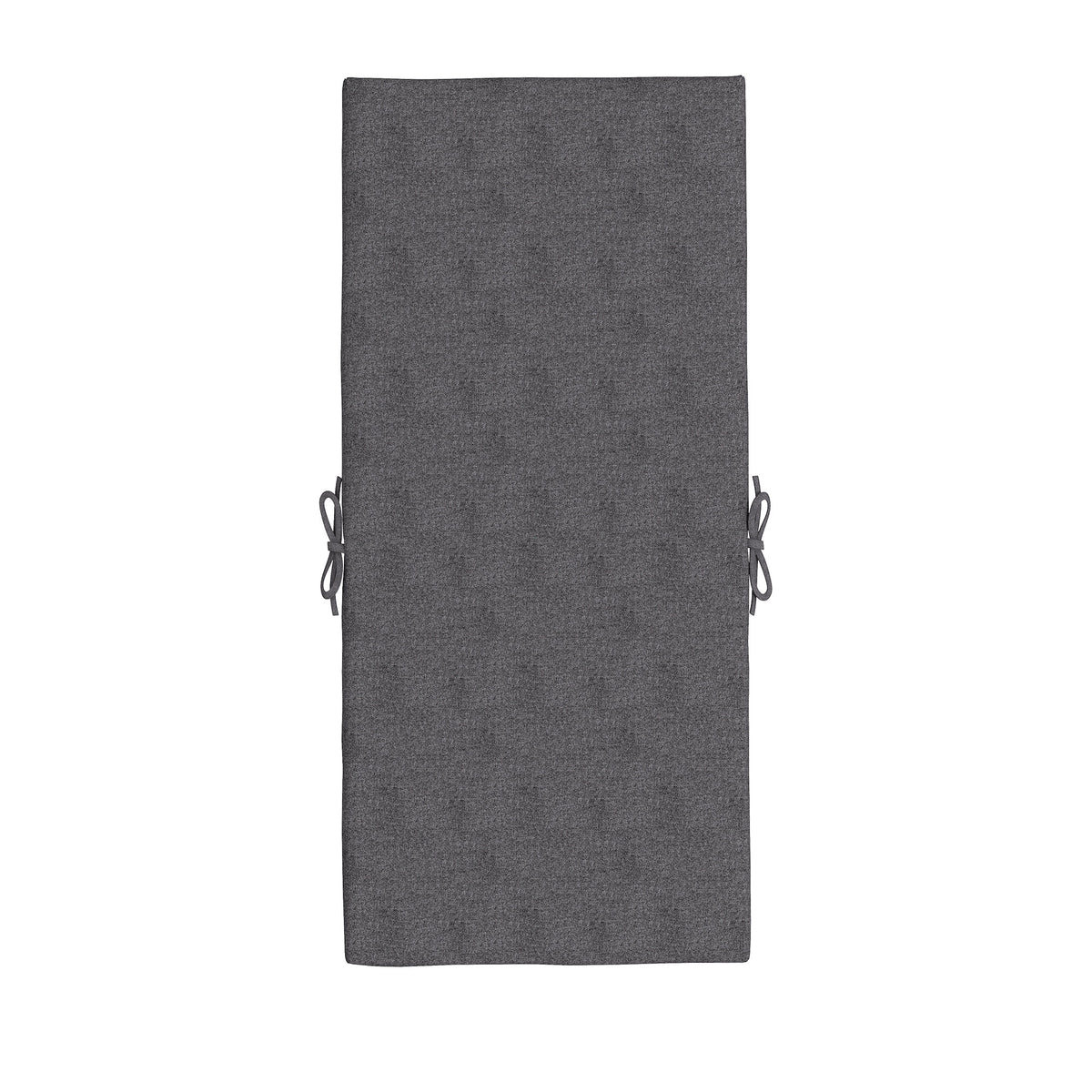 Lot de 2 coussins d'extérieur pour fauteuil chaise à dossier avec attaches rembourrage 8 cm, 112L x 51l cm, gris foncé