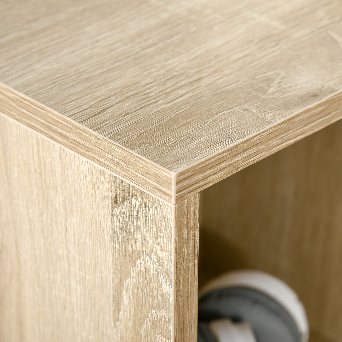 Meuble de rangement Bibliothèque étagère 7 cubes pour intérieur, salon, chambre - 50l x 24P x 106H cm, bois naturel